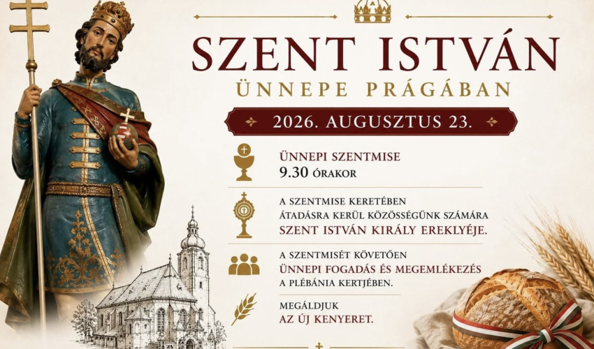 Szent István ünnepe Prágában