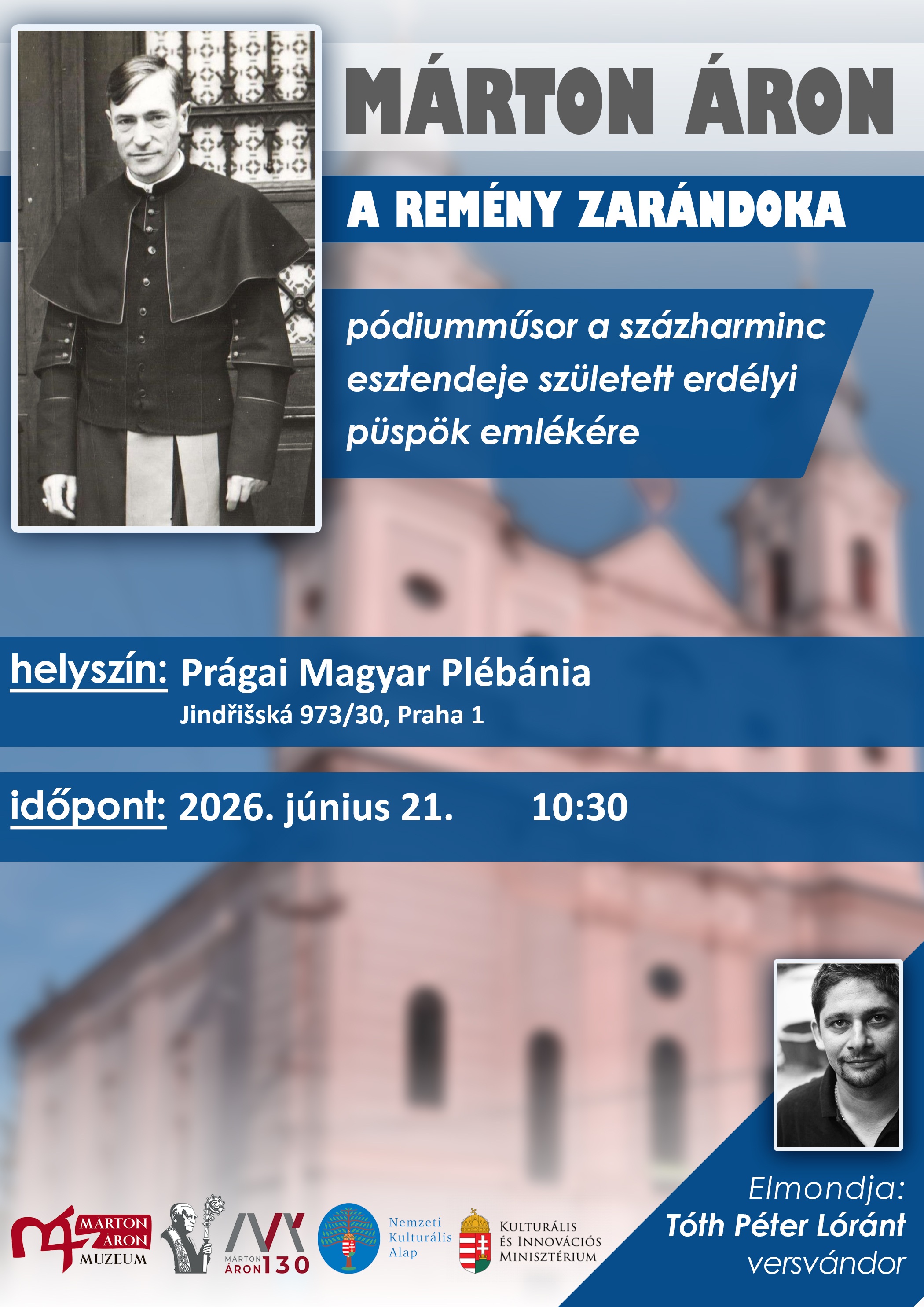 Márton Áron előadás plakát